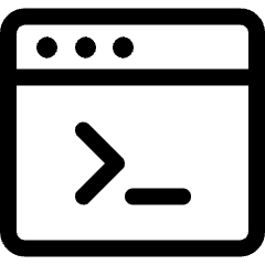 Amazon Web Service Commandline Interface Icon from Ultimate Regular Set