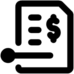 Amazon Web Service Cost And Usage Report Icon from Ultimate Bold Set