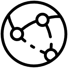 Amazon Web Service Cross Region Data Delivery 2 Icon from Ultimate Light Set