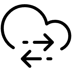 Amazon Web Service Data Sync 1 Icon from Ultimate Light Set