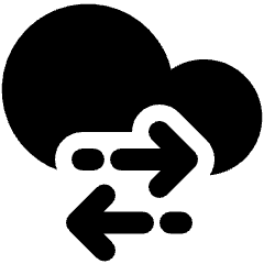 Amazon Web Service Data Sync 1 Icon from Ultimate Bold Set