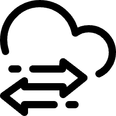 Amazon Web Service Data Sync 2 Icon from Ultimate Regular Set