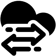 Amazon Web Service Data Sync 2 Icon from Ultimate Bold Set