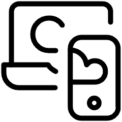 Amazon Web Service End User Laptop Icon from Ultimate Light Set