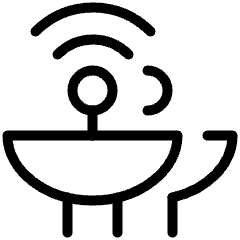 Amazon Web Service Ground Station Icon from Ultimate Light Set