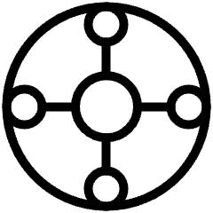 Amazon Web Service Hub Icon from Ultimate Light Set