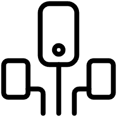 Amazon Web Service Internet Of Thing Graph Service Icon from Ultimate Light Set