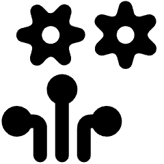 Amazon Web Service Internet Of Thing Graph Service Setting Icon from Ultimate Bold Set