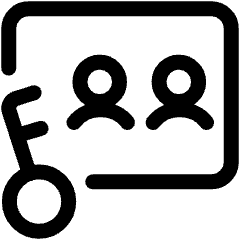 Amazon Web Service Key Management 2 Icon from Ultimate Regular Set