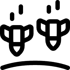 Amazon Web Service Network Firewall Rocket Icon from Ultimate Regular Set