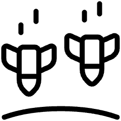 Amazon Web Service Network Firewall Rocket Icon from Ultimate Light Set