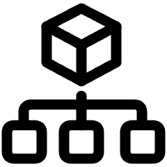Amazon Web Service Organizations Icon from Ultimate Regular Set