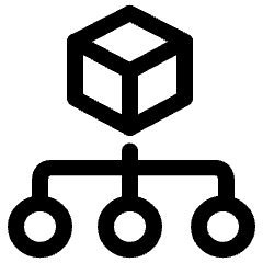 Amazon Web Service Organizations Circle Icon from Ultimate Regular Set