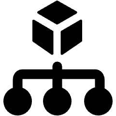 Amazon Web Service Organizations Circle Icon from Ultimate Bold Set