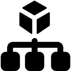 Amazon Web Service Organizations Icon from Ultimate Bold Set