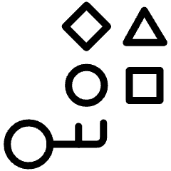 Amazon Web Service Resource Access Manager 2 Icon from Ultimate Light Set