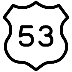 Amazon Web Service Route 53 Badge Icon from Ultimate Light Set