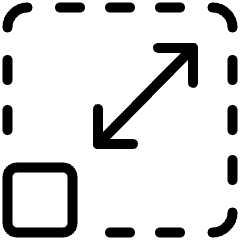 Amazon Web Service Scaling Icon from Ultimate Light Set
