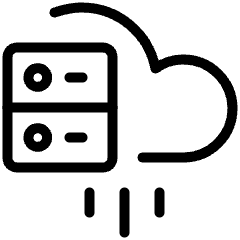 Amazon Web Service Server Migration Cloud Icon from Ultimate Light Set