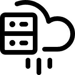 Amazon Web Service Server Migration Cloud Icon from Ultimate Regular Set