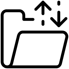 Amazon Web Service Transfer Family Folder Icon from Ultimate Light Set