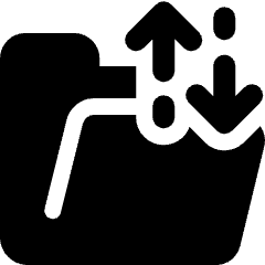 Amazon Web Service Transfer Family Folder Icon from Ultimate Bold Set