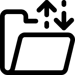 Amazon Web Service Transfer Family Folder Icon from Ultimate Regular Set