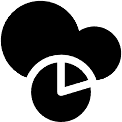 Amazon Web Service Xray Pie Icon from Ultimate Bold Set