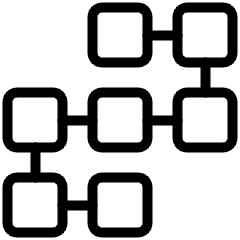 Block Chain Icon from Ultimate Light Set