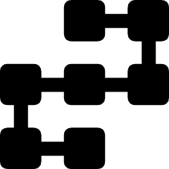 Block Chain Icon from Ultimate Bold Set