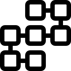 Block Chain Icon from Ultimate Regular Set