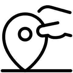 Elastic Ip Address Location Icon from Ultimate Light Set