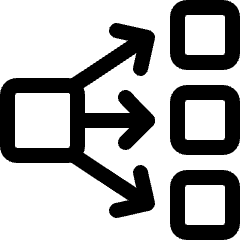 Elastic Load Balance Icon from Ultimate Regular Set