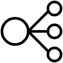 Elastic Load Balance Circle Icon from Ultimate Light Set
