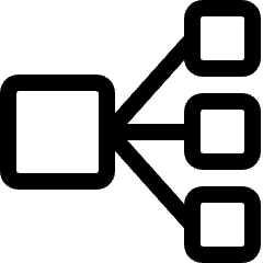Elastic Load Balance Square Icon from Ultimate Regular Set
