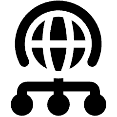 Global Accelerator Diagram Icon from Ultimate Bold Set