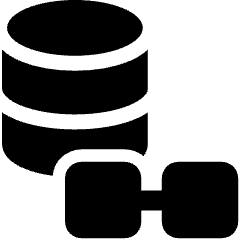 Quantum Ledger Database Chain Icon from Ultimate Bold Set
