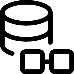 Quantum Ledger Database Chain Icon from Ultimate Regular Set