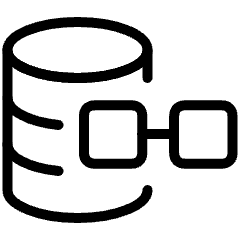 Quantum Ledger Database Icon from Ultimate Light Set