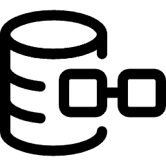 Quantum Ledger Database Icon from Ultimate Regular Set