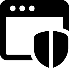 Web Application Firewall Shield Icon from Ultimate Bold Set