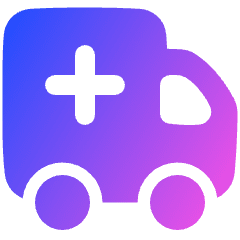 Ambulance Icon from Plump Gradient Set