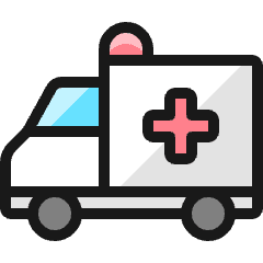 Ambulance Car Icon from Ultimate Colors Set