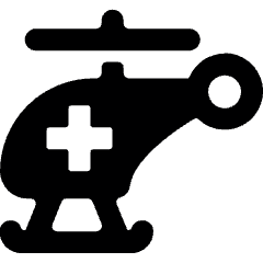 Ambulance Helicopter Icon from Ultimate Bold Set