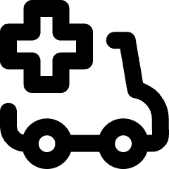 Ambulance Icon from Micro Line Set