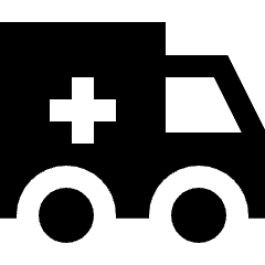 Ambulance Icon from Sharp Solid Set