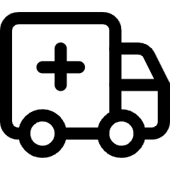 Ambulance Icon from Core Line Set