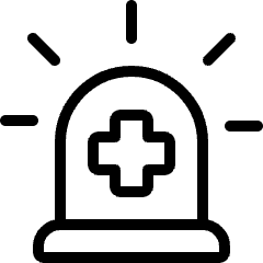 Hospital Emergency Department Icon from Ultimate Light Set
