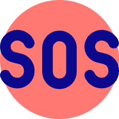 Sos Help Emergency Sign Icon from Core Pop Set