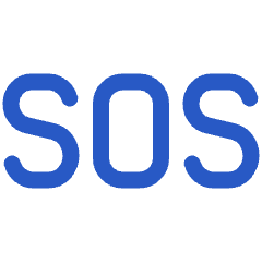 Sos Help Emergency Sign Icon from Plump Duo Set